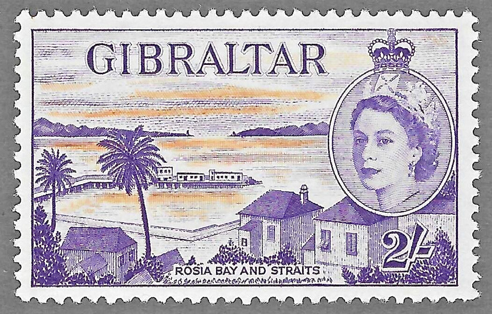 Gibraltar (1953) - Scott # 142,   MH