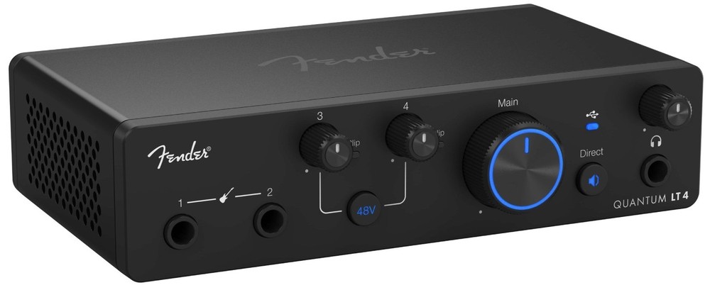 Fender Quantum LT 4 USB-C 4x2 Bus Powered Recording Interface+XLR Cable