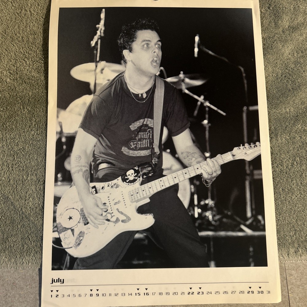 Green Day 2000 Calendar RARE!