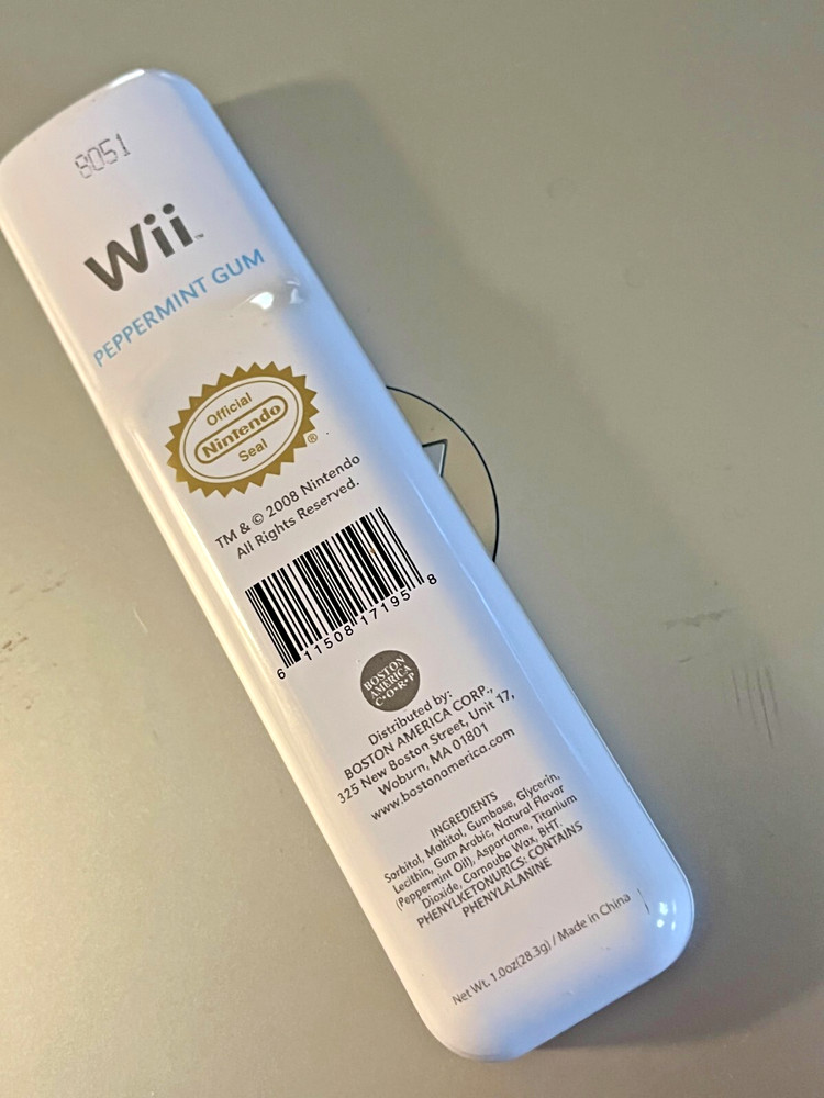 LOOK-ALIKE WII CONTROLLER STORAGE TIN-BOSTON AMERICA CORP-2008-HTF