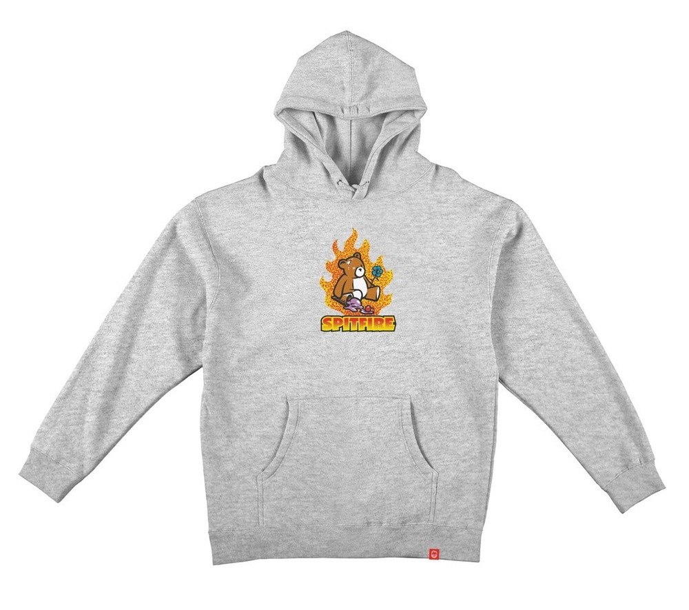 Spitfire Wheels Lil Beatdowns Heather Gray Hooded Sweatshirt