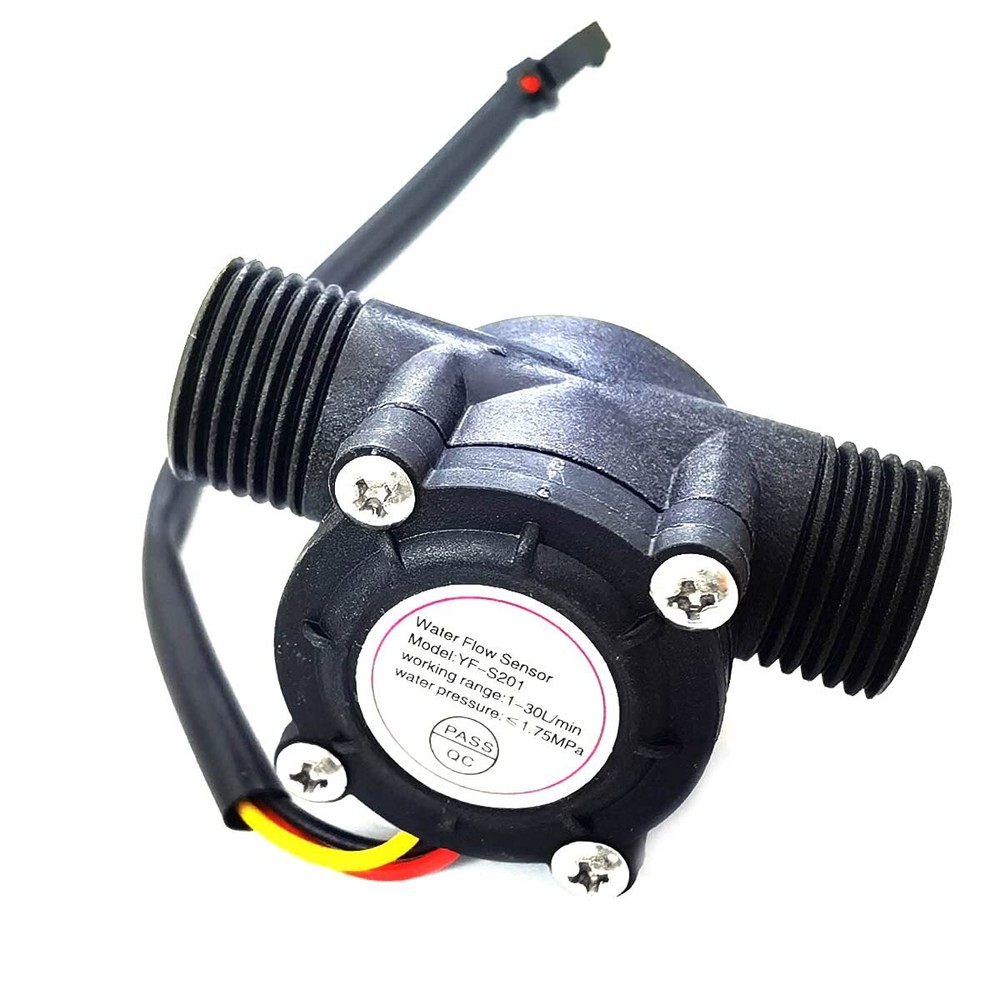 1/2" Water Flow Hall Sensor Control Switch Fluid Flow Meter Flowmeter Counter...