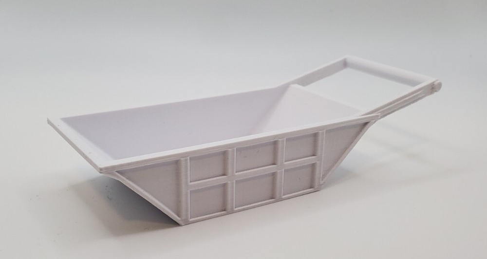 1/50 Scale 12 Cubic Yard Bedding Box in White