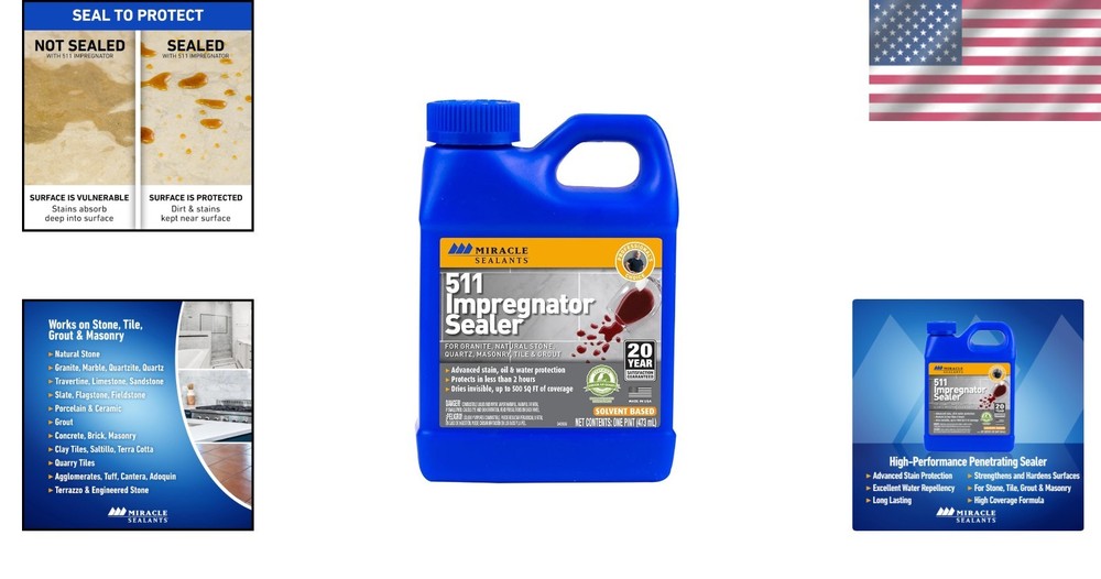 511 Impregnator Sealer Pint - Protect Countertops & Stone