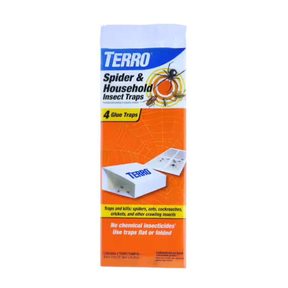 Terro T3206 Spider & Insect Traps – Indoor Use, 1 Pack, White