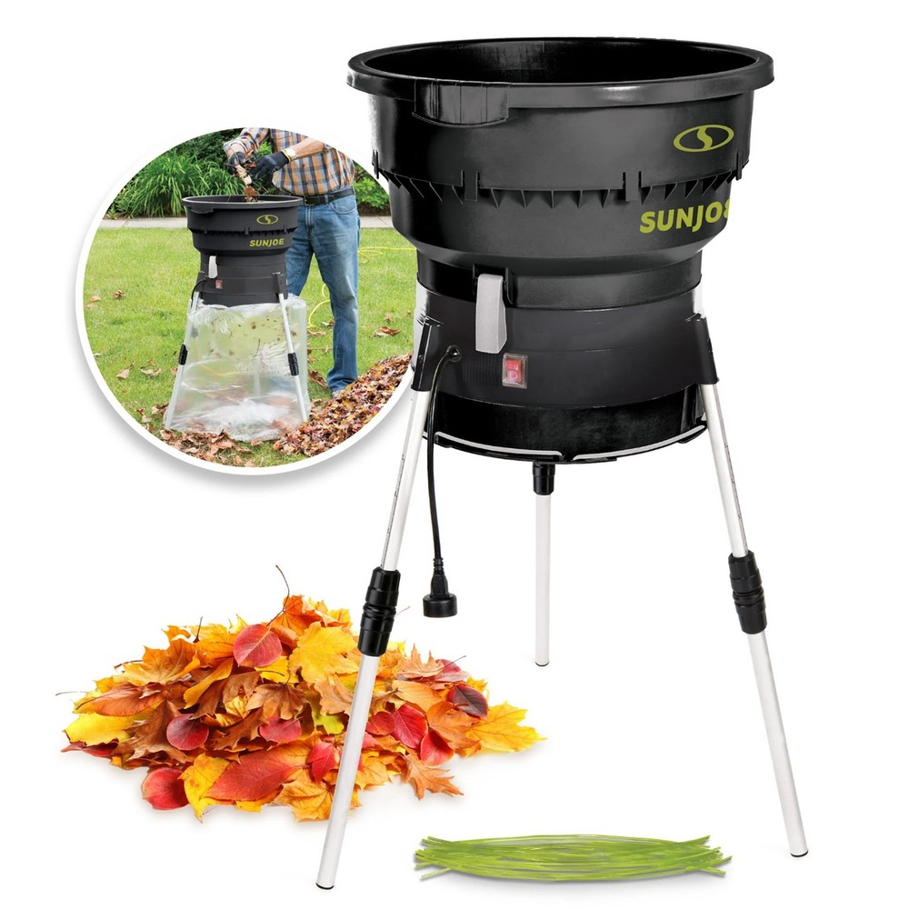 Sun Joe Electric Leaf Mulcher/Shredder Adjustable Control Dial 13 Amp