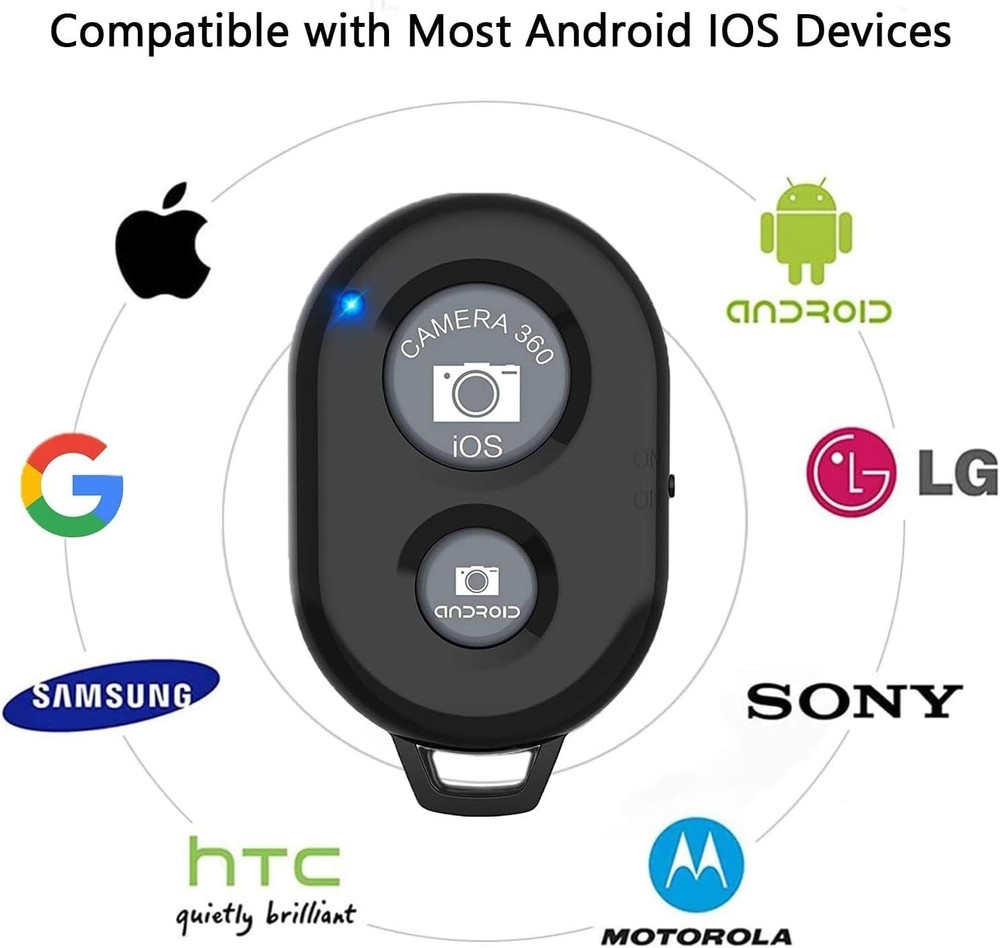 3 Pcs Camera Shutter Wireless Bluetooth Remote Control for Android Apple iPhone