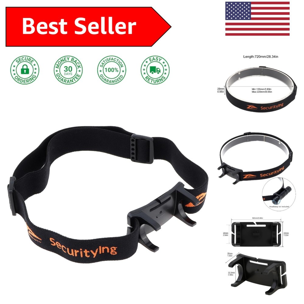 360° Adjustable Headlamp Strap with Comfortable Support for Night Adventures