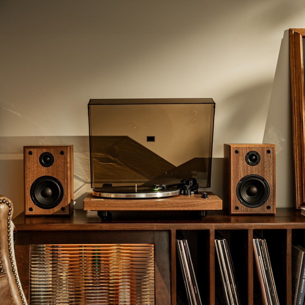 Arkrocket Cassini Bluetooth record player Satio Audio Rack 40W Hi-fi speaker