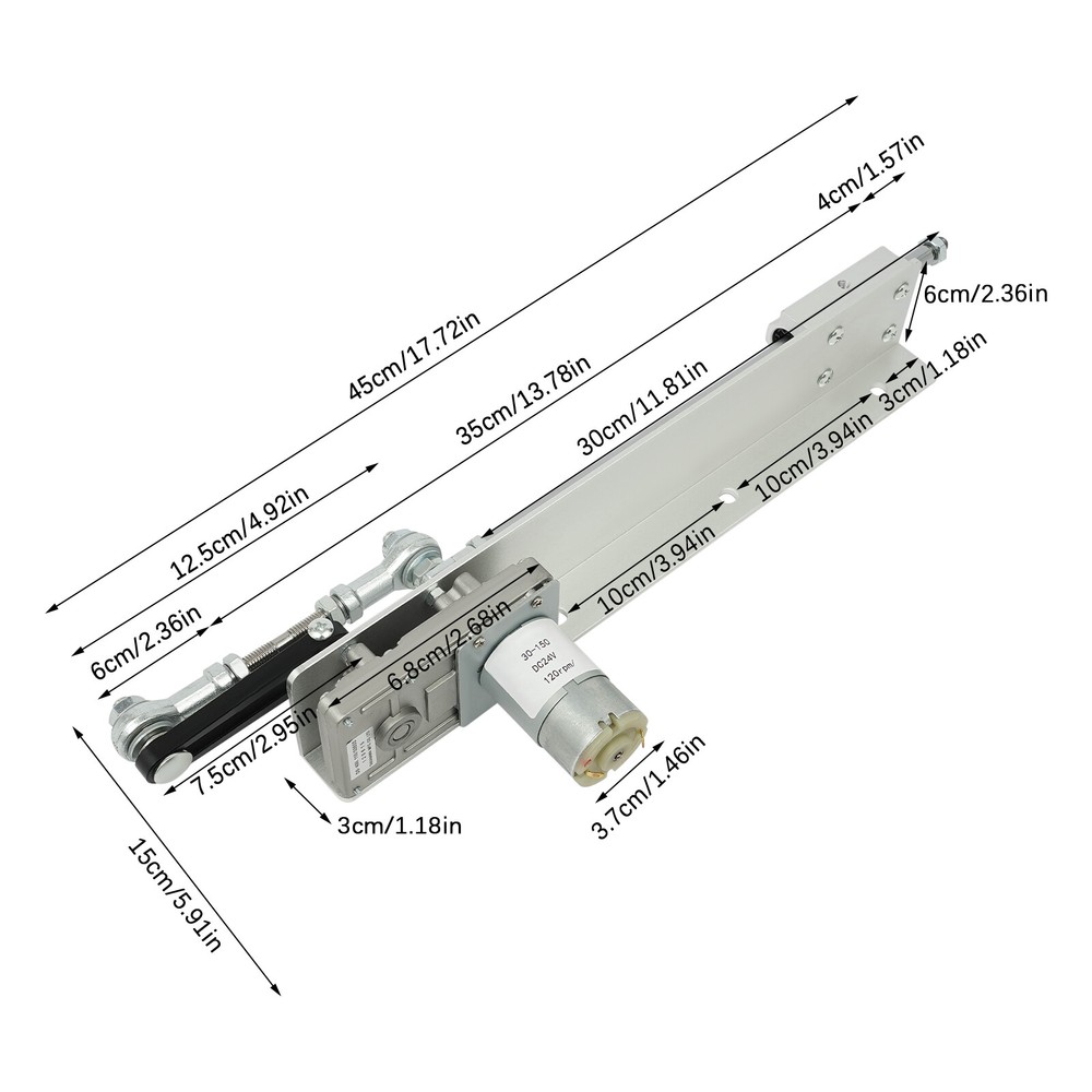 Reciprocating Cycle Linear Motor Adjustable Stroke Linear Actuator DC 24 V