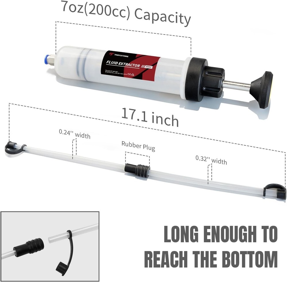 Fluid Extractor with Extension Tubes - Ideal for All Vehicle Oil Changes