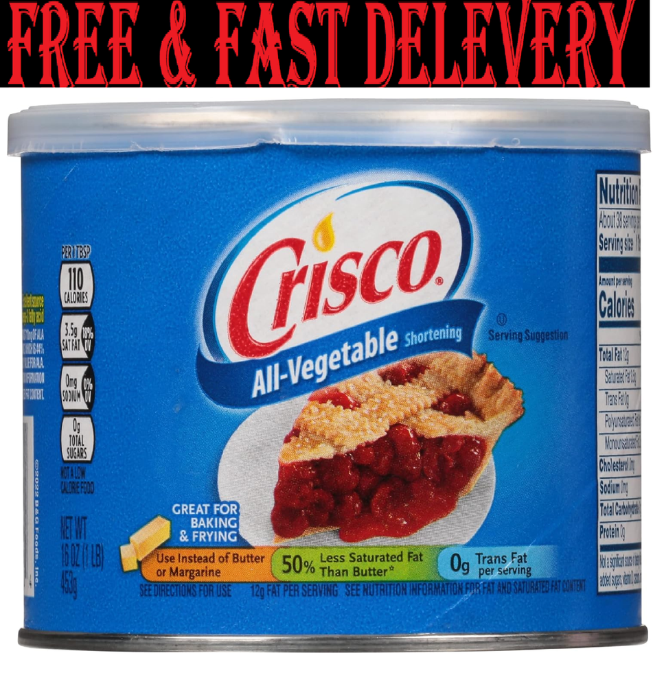 Crisco All-Vegetable Shortening, 16 Ounce