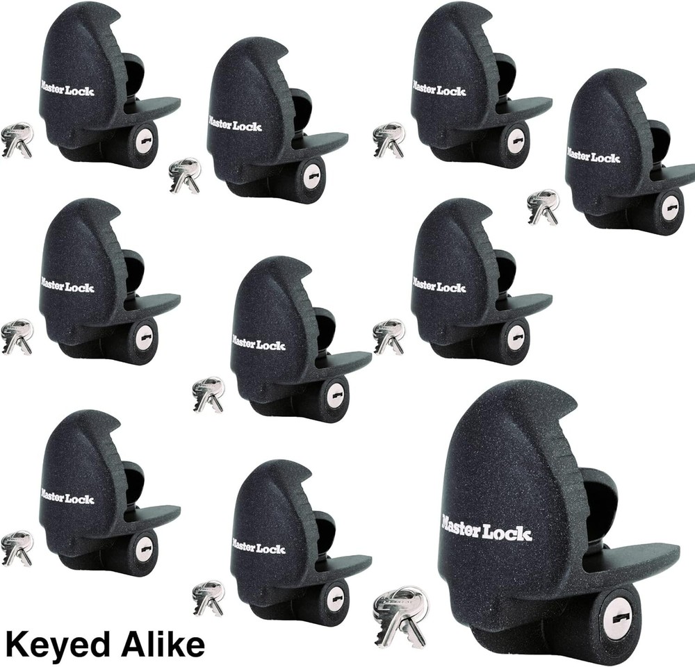 Master Lock - (10) Keyed Alike Universal Trailer Coupler Locks