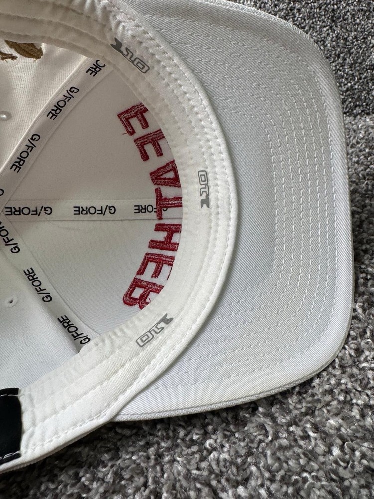 G/Fore Hat Cap Snapback One Size White Golf Hat Adjustable FEATHER