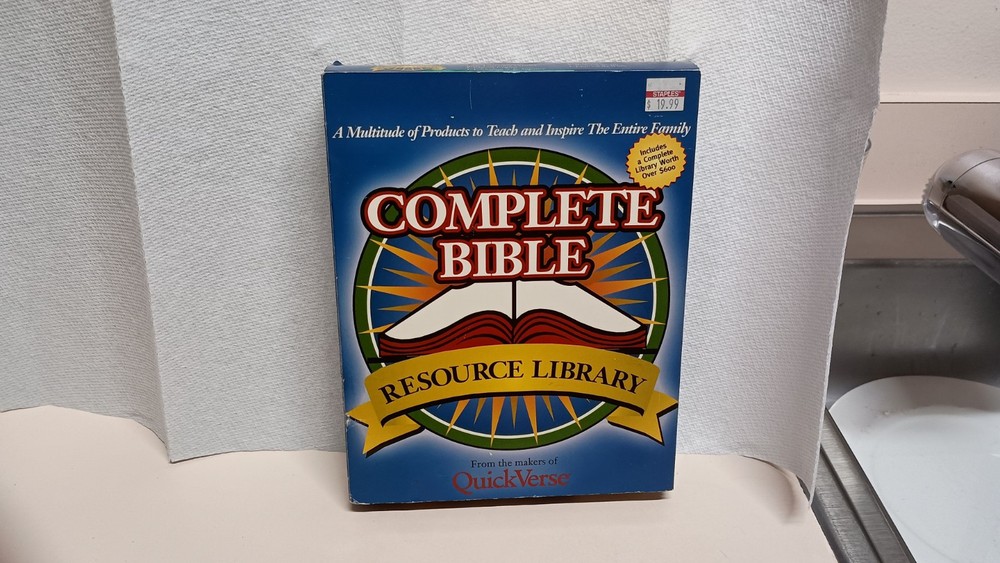 Complete Bible Resource Library Quickverse Products Parsons Tech PC CD 2001