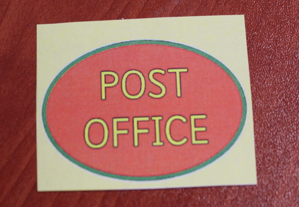 DOLLS HOUSE ( Metal Sign = Post Office