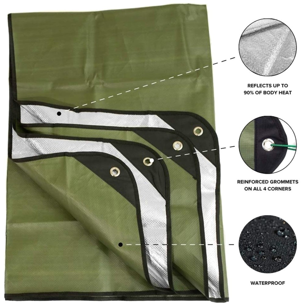 Lightweight Survival Blanket - Reflective Thermal Barrier