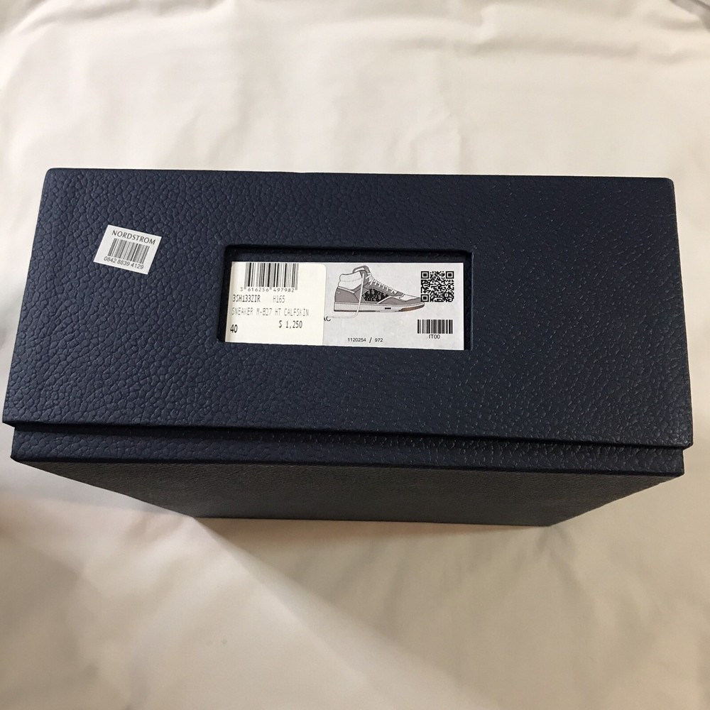 Dior Empty Box 12.25x11.25x5.25 Blue Textured Tissue Gift Storage