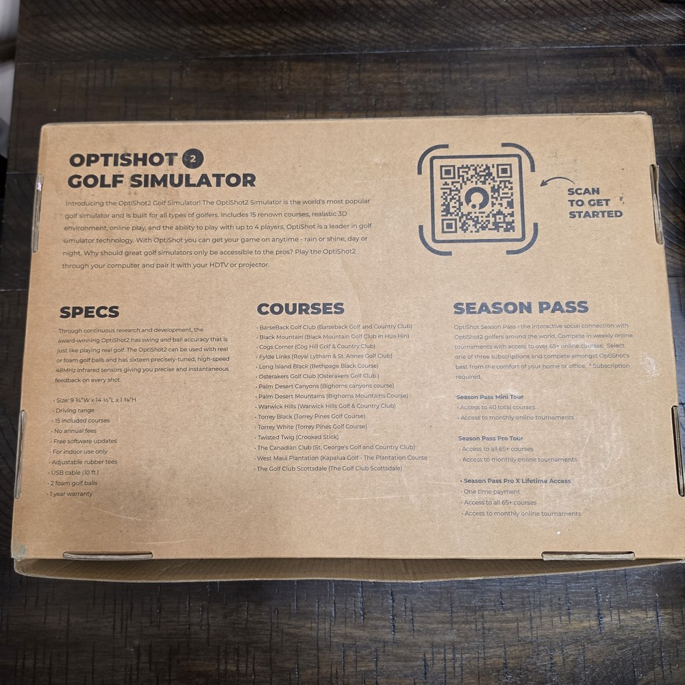 Optishot 2 Golf Simulator NEW OPEN BOX