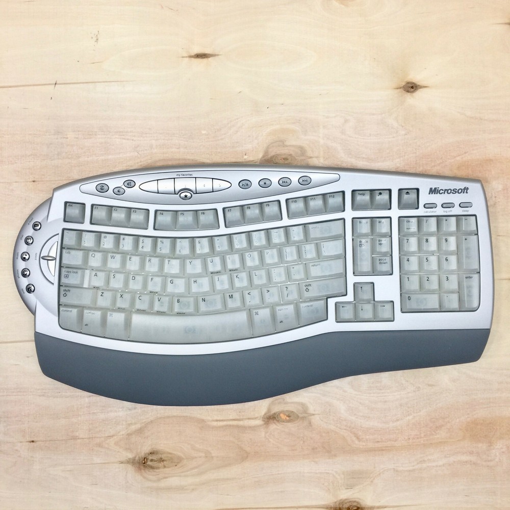 Microsoft Wireless Laser Desktop Ergonomic Curve Keyboard & Mouse 6000, Mac