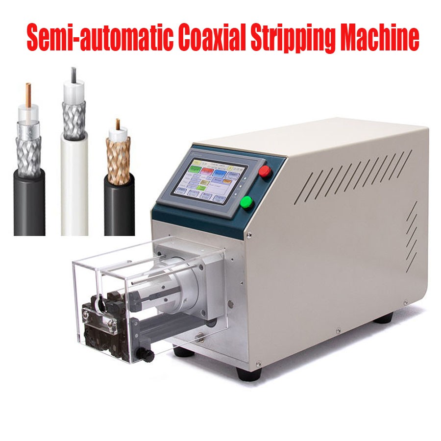 110V Coaxial Cable Rotary Stripping Knife Wire Stripping Machine 9 Layers