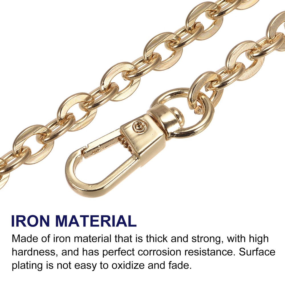 31"x0.24" Purse Chain Strap, Purse Handle Shoulder Replacement Strap(Gold)