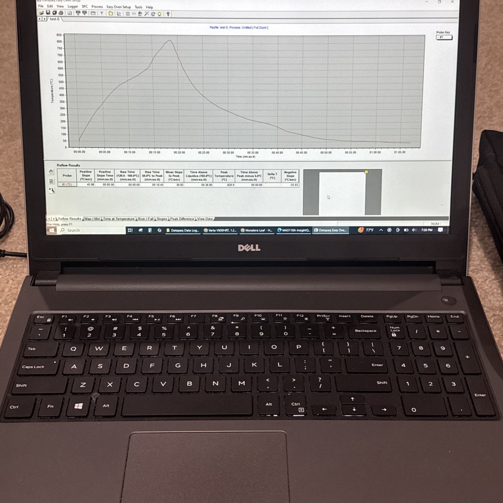 DATAPAQ Q18 (DQ1860) Reflow Profile Tracker System Everything Tested working