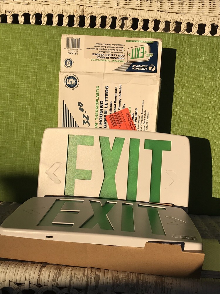 Lithonia Lighting Quantum Thermoplastic LED Emergency Exit Sign
