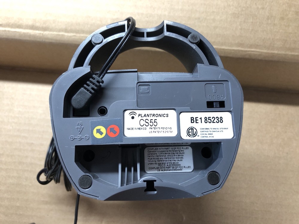 Plantronics CS55 Base Unit and AC Adapter Charger