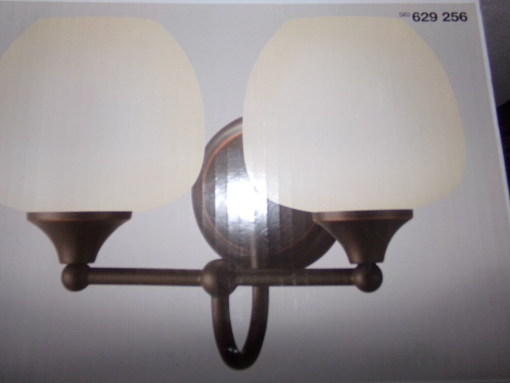 Hampton Bay Paloma 2 Light Vanity Bronze