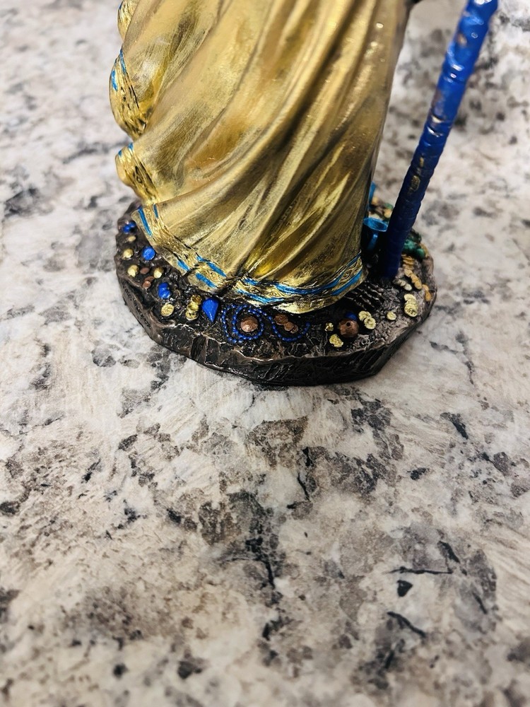 Gold Santa Muerte Statue