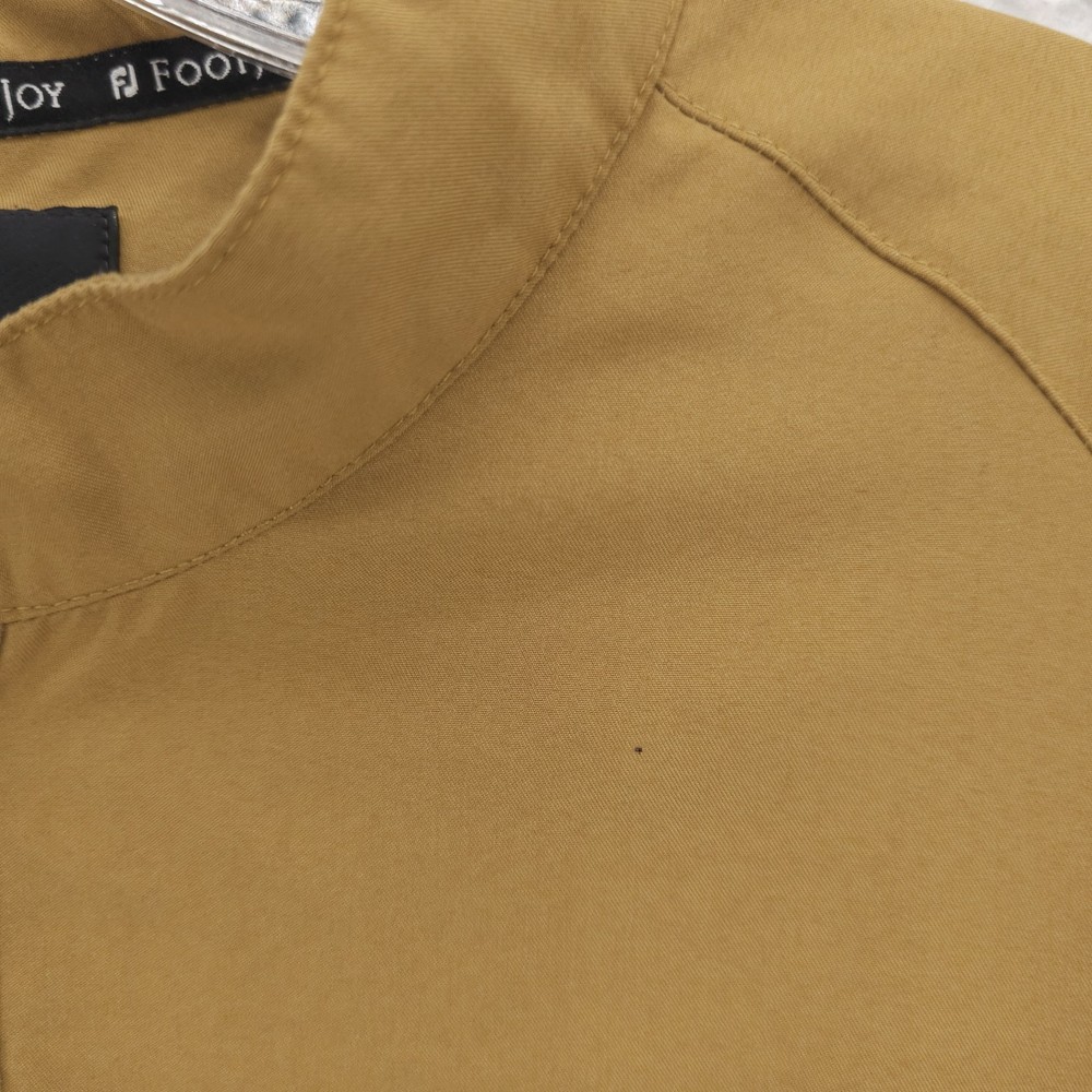 FOOTJOY Golf Windbreaker Pullover Jacket 1/4 Snap Gold Brown MEDIUM - READ!!