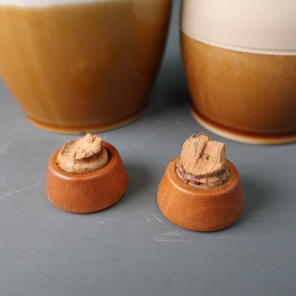 Pair of Small Stoneware Jug Bottles