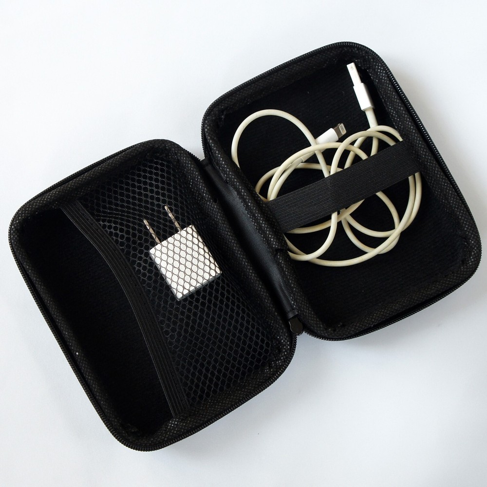 Batman Logo Portable Accessories Organizer Case Adapter USB Cable Storage