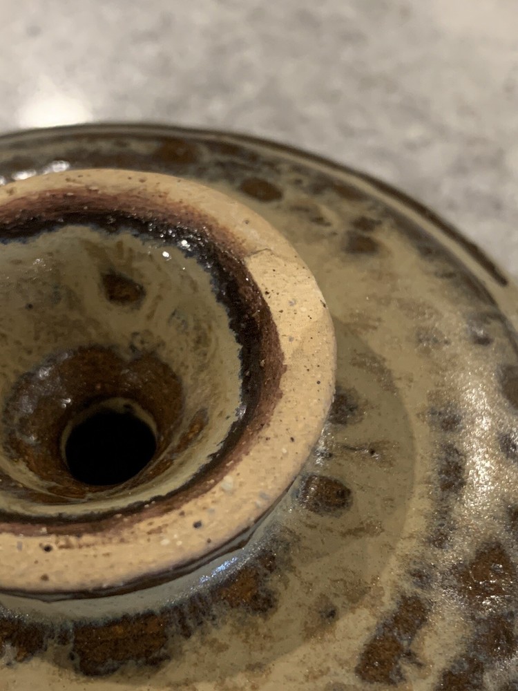Studio Art Pottery Incense Burner With Lid Signed