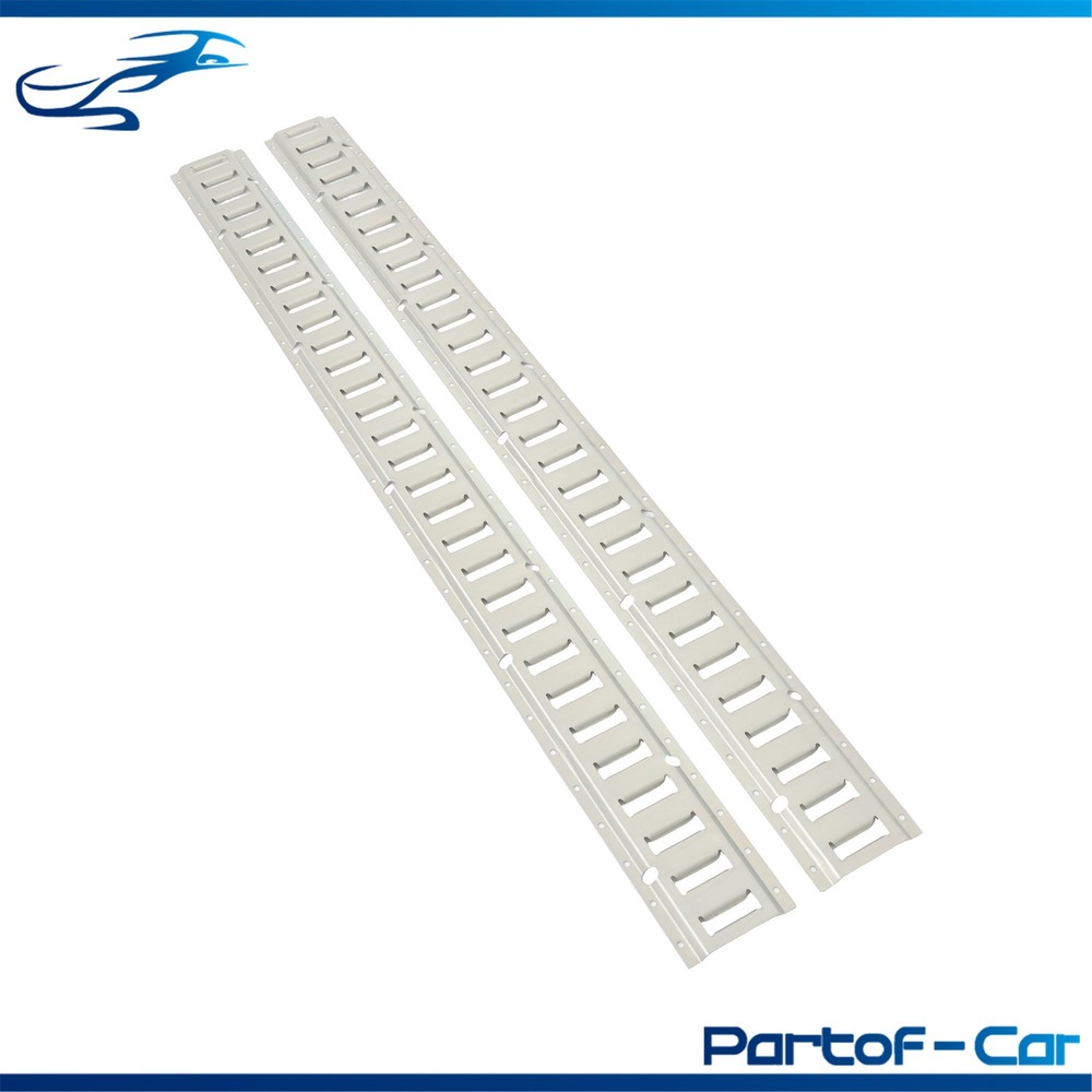 Silver 2 Pack 60" E Track Rail Sections Fit For Mounting In Trailers