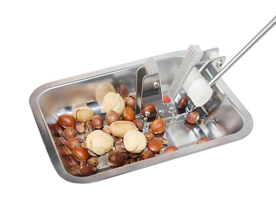Mechanical Heavy Duty Nut Cracker Walnut Pecan Hazelnut Sheller with Storage