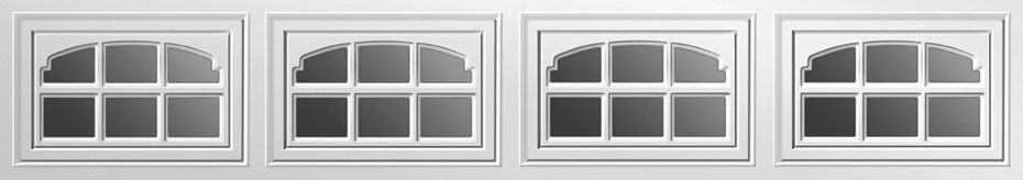 CLOPAY CHARLESTON 508 Replacement Window Inserts /Short Panel Garage Door WHITE