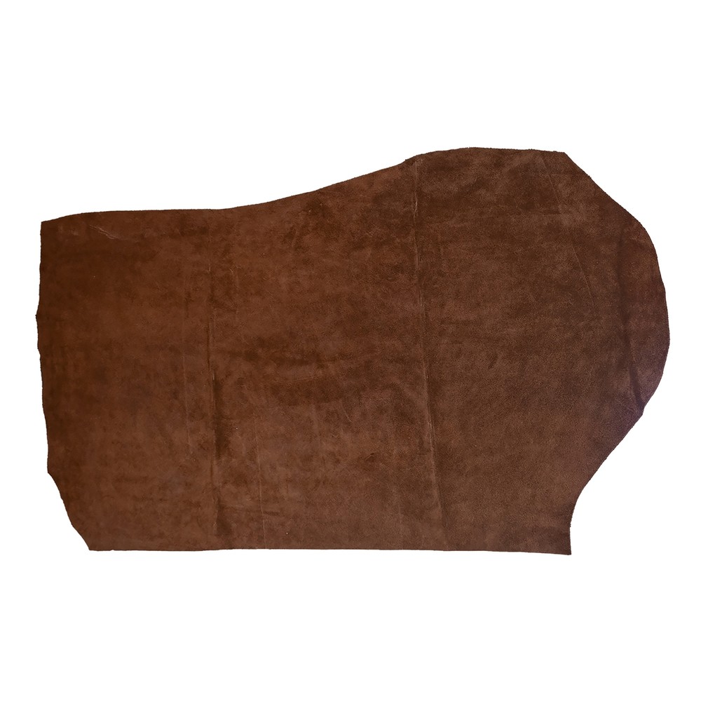 Realeather Suede Cowsplit-Medium Brown (Pack of 1)