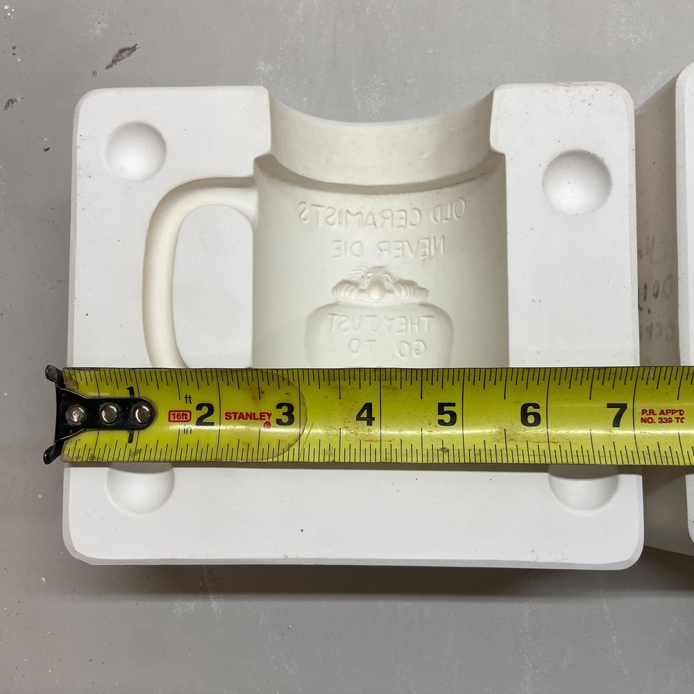 Ceramic Slip Casting Mold Embossed Ceramicists Mug #5004