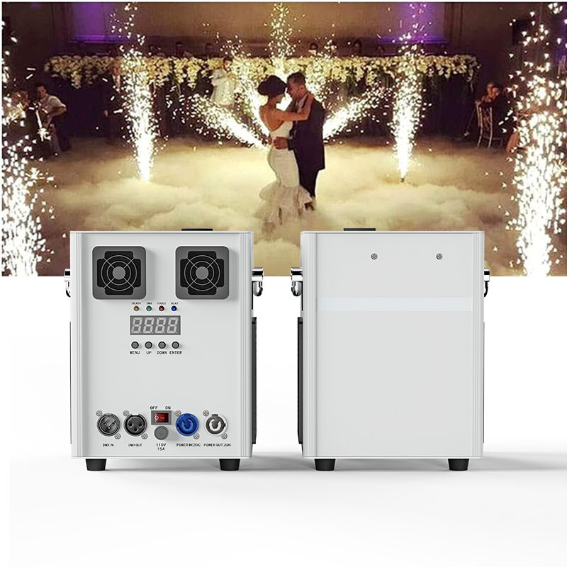 700W Cold Spark Machine DMX Wireless Remote Control Stage Firework DJ Machine