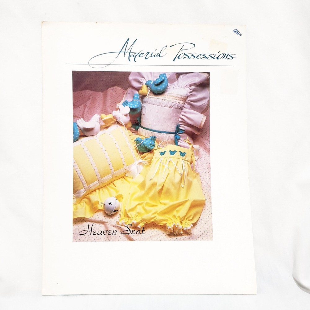 Crib Joy Pillow Patterns Vanessa-Ann Collection Material Possessions 1980s