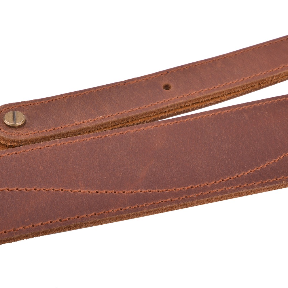 2 Points Leather Rifle Sling / 2 Points Gun Strap Vintage Look Shooting