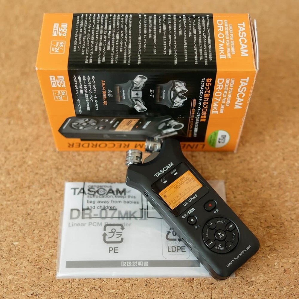 TASCAM DR-07 MKII Linear PCM Recorder Good Condition
