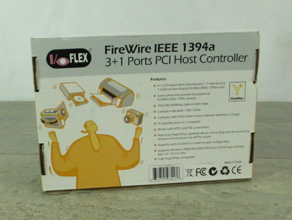 Firewire IEEE 1394A Card & Firewire cord