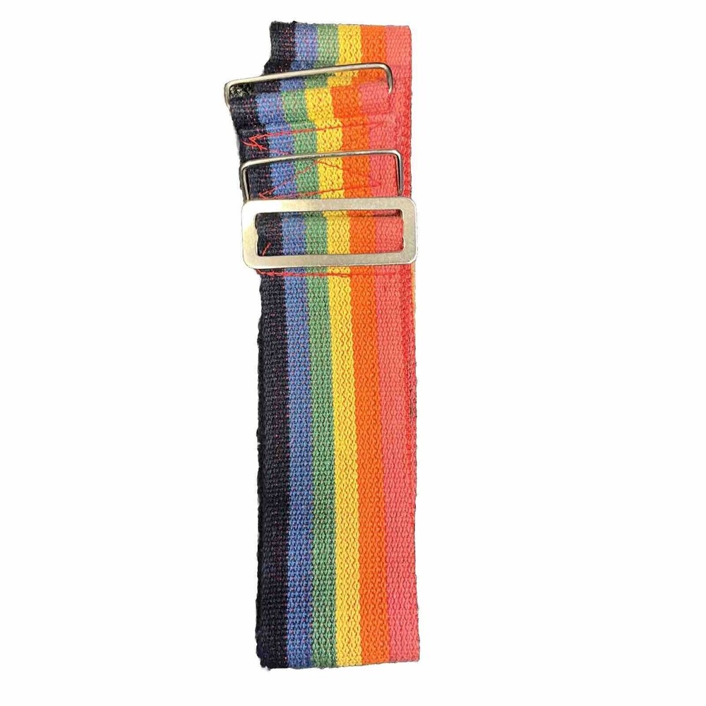 Rainbow Luggage Carry Strap With Name Tag Pride