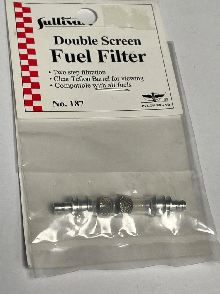 RC Sullivan Double Screen Fuel Filter No. 187 NEW.