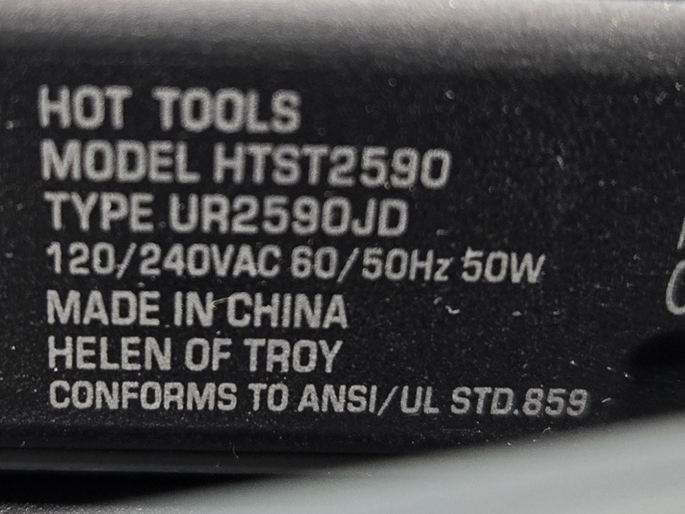 Hot Tools 1” Ceramic + Charcoal Flat Iron- HTST2590