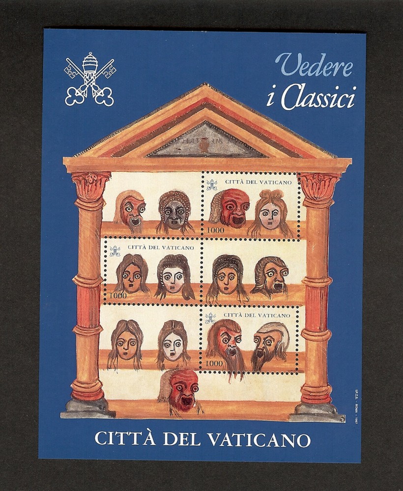 (BL17) Vatican 1997 Classics minisheet  MNH