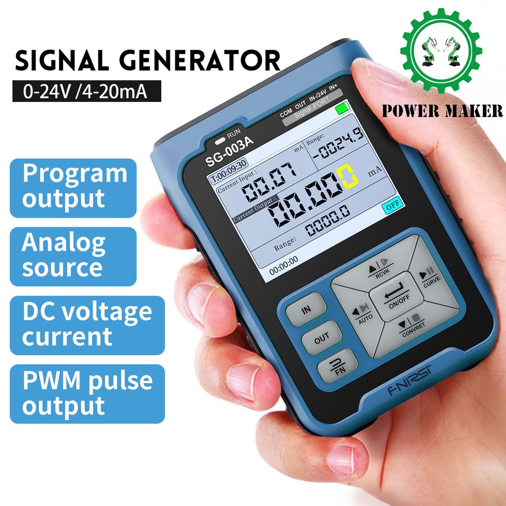 FNIRSI Signal Generator Sources Transmitter 4-20mA Current Volt Simulator 0-10V